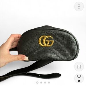 Gucci Black Bag with Gold Logo